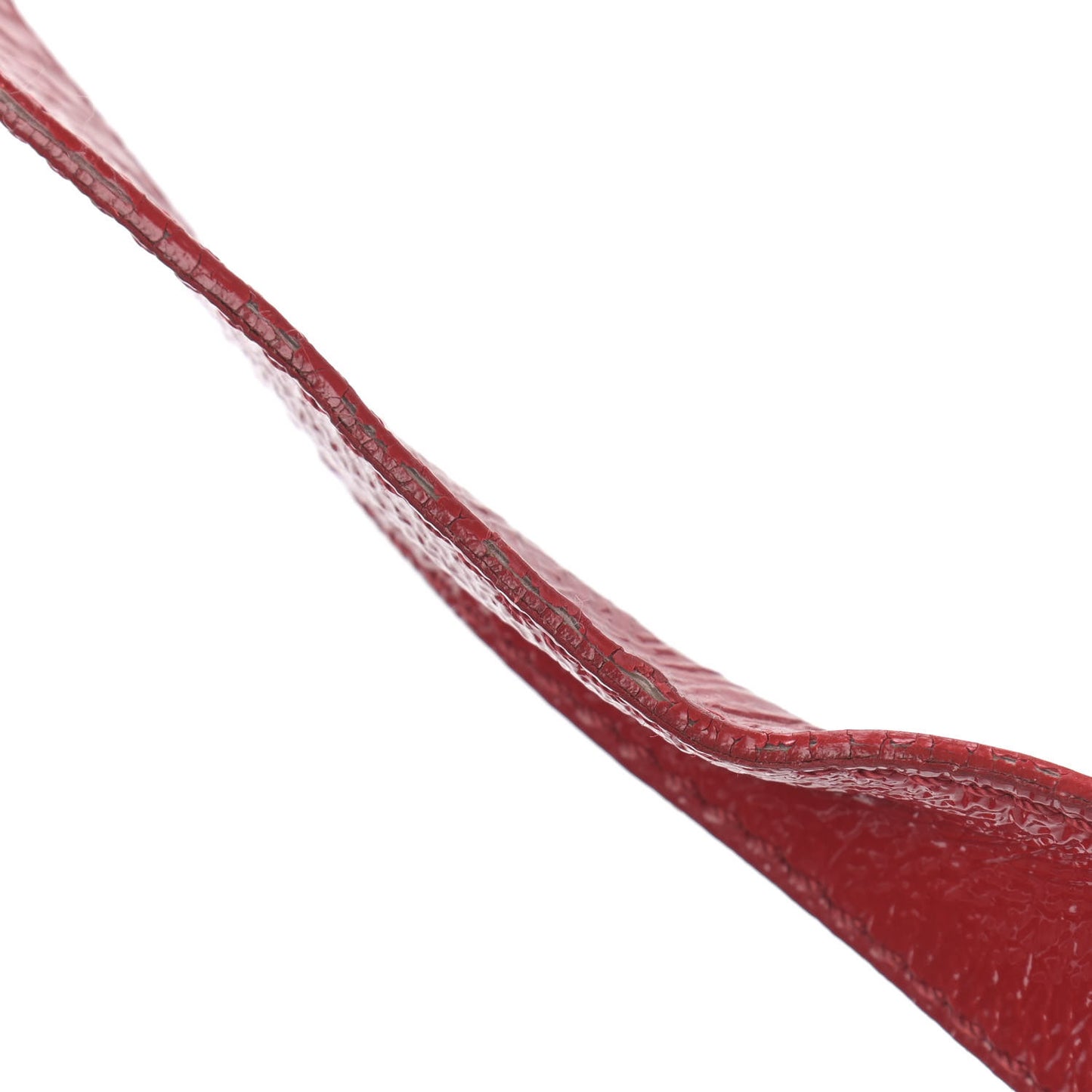 Vitello Naplak Large Convertible Baguette Rosso