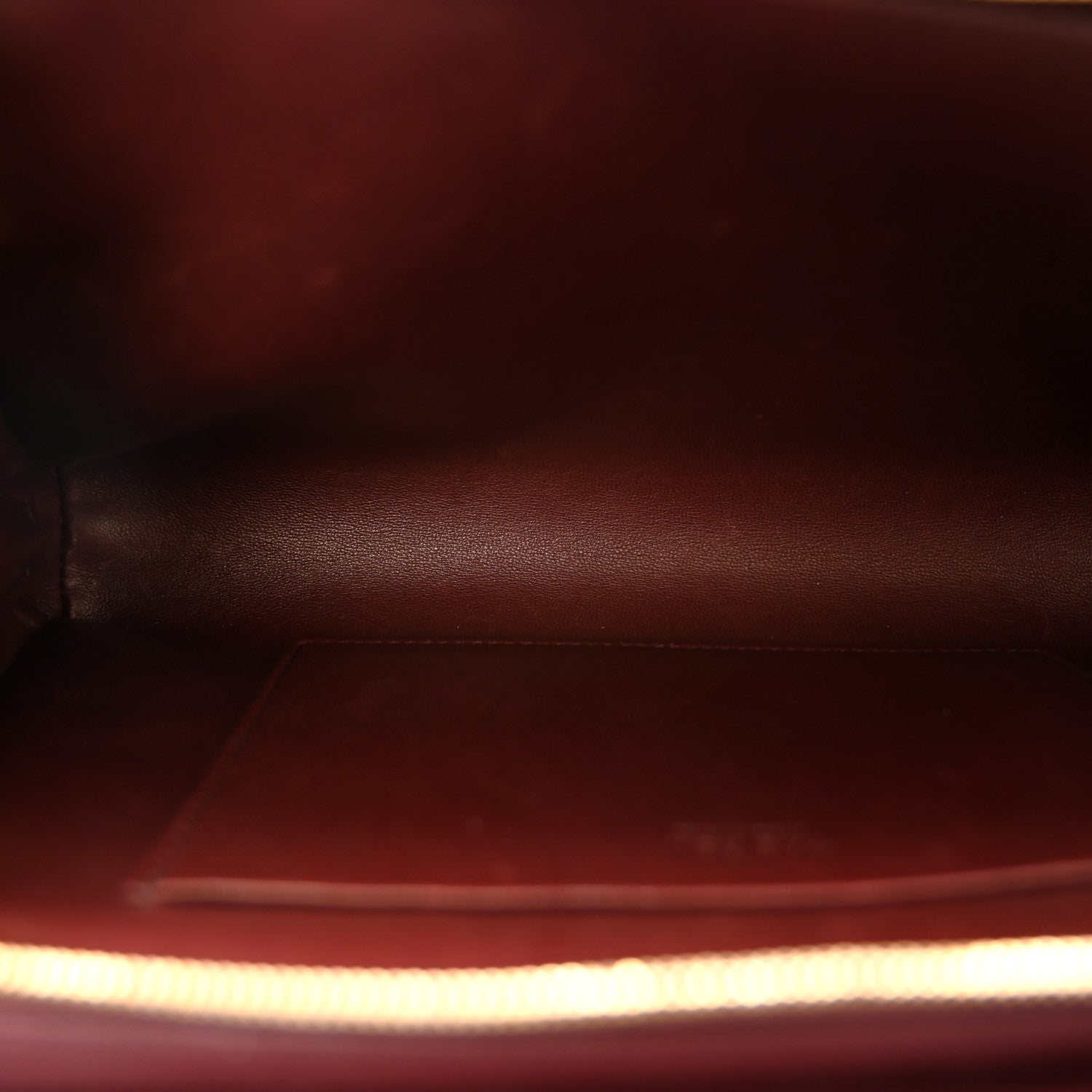 The Row Saddle Calfskin Dalia Baguette Shoulder Bag Burgundy 5 of 9