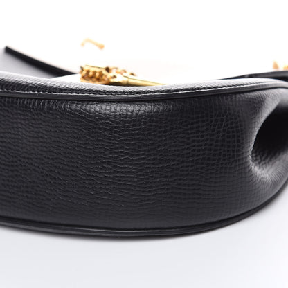 Chloe Grained Calfskin Lambskin Bi-Color Drew Shoulder Bag Black Powder Beige 10 of 10
