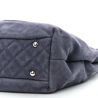 Chanel Nubuck Large Trianon Tote Navy Blue 11 of 11