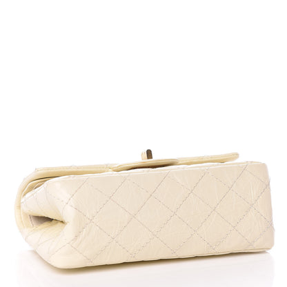 Chanel Aged Calfskin Quilted 2.55 Reissue 224 Flap Ivory 4 of 11