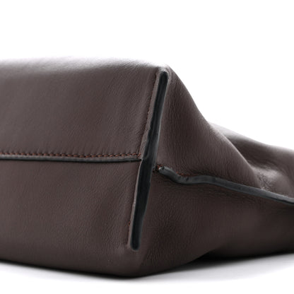 Loewe Calfskin Mini Flamenco Knot Clutch Chocolate 10 of 10