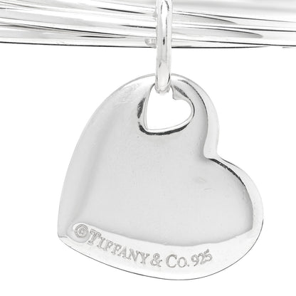 Tiffany Sterling Silver Heart Triple Bangle Bracelet 3 of 4