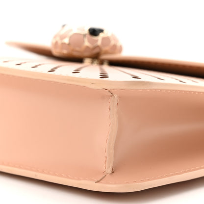 Bulgari Calfskin Laser Cut Small Serpenti Forever Diamond Blast Sunshine Crossbody Bag Beige 10 of 10