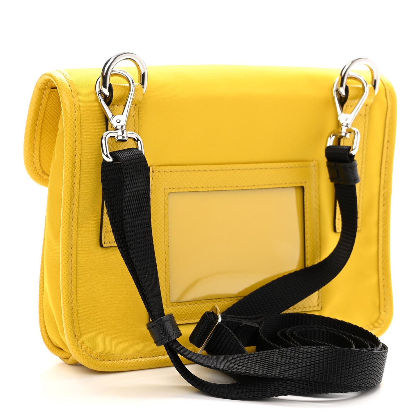 Re-Nylon Saffiano Smartphone Case Crossbody Giallo