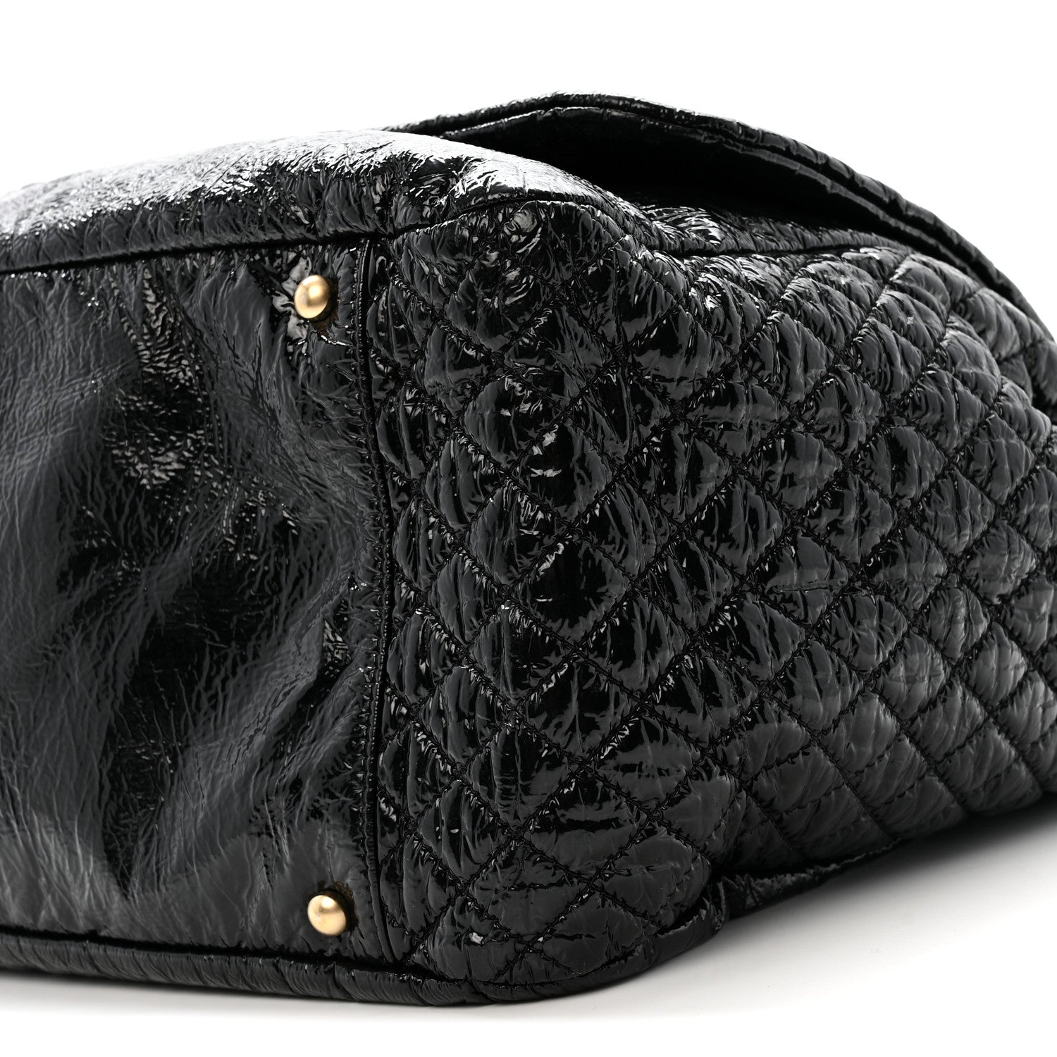Chanel Vinyl XXL Rock and Chain Flap Black 10 of 12