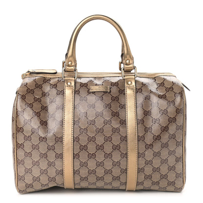 Gucci Crystal Monogram Medium Joy Boston Bronze 1 of 13