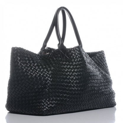 Bottega Veneta Woven Intrecciato Large Cabat Tote Black 3 of 9