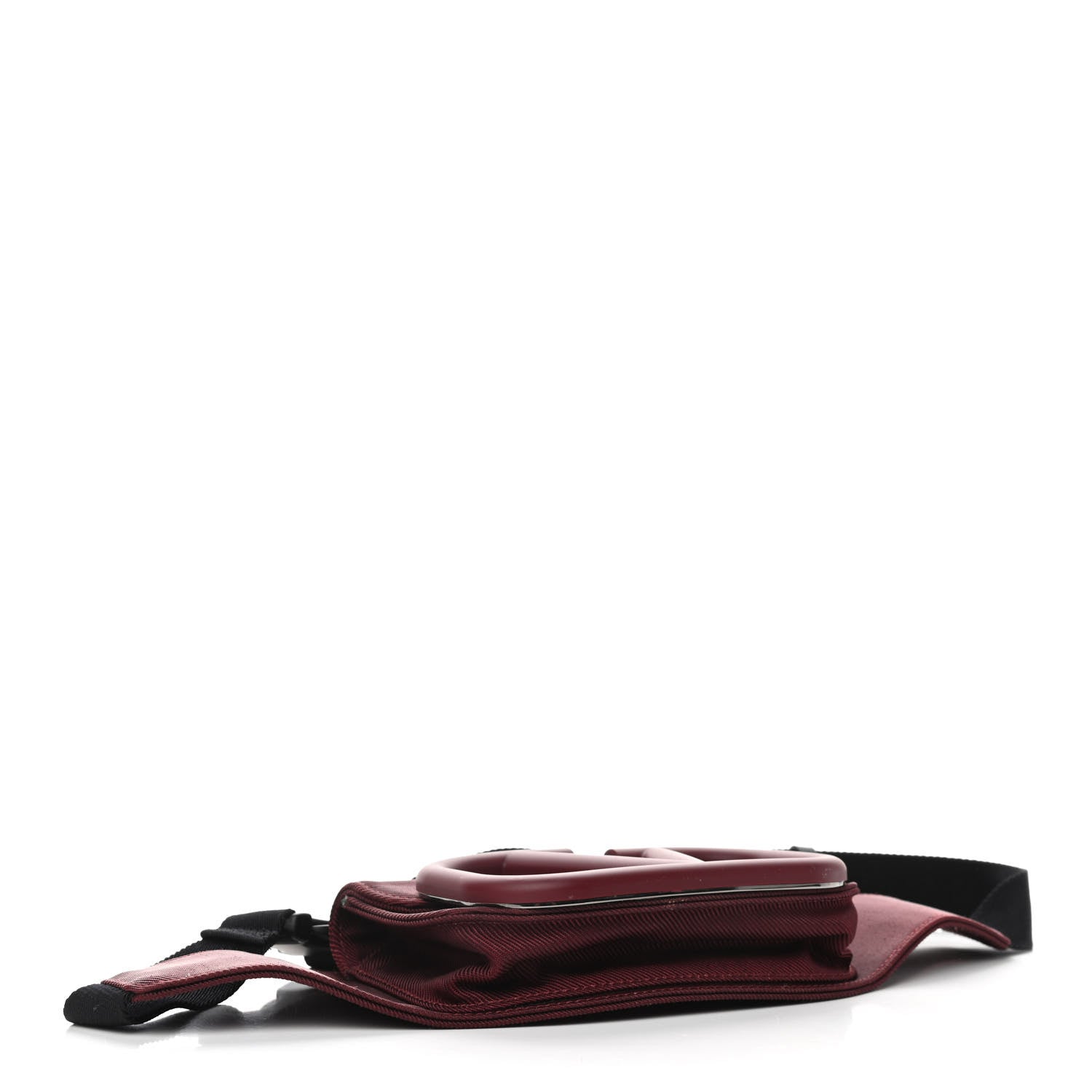 Valentino Garavani Nylon Supervee Belt Bag Dark Red 4 of 9