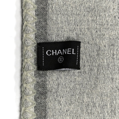 Chanel Cashmere CC Scarf Grey 3 of 4