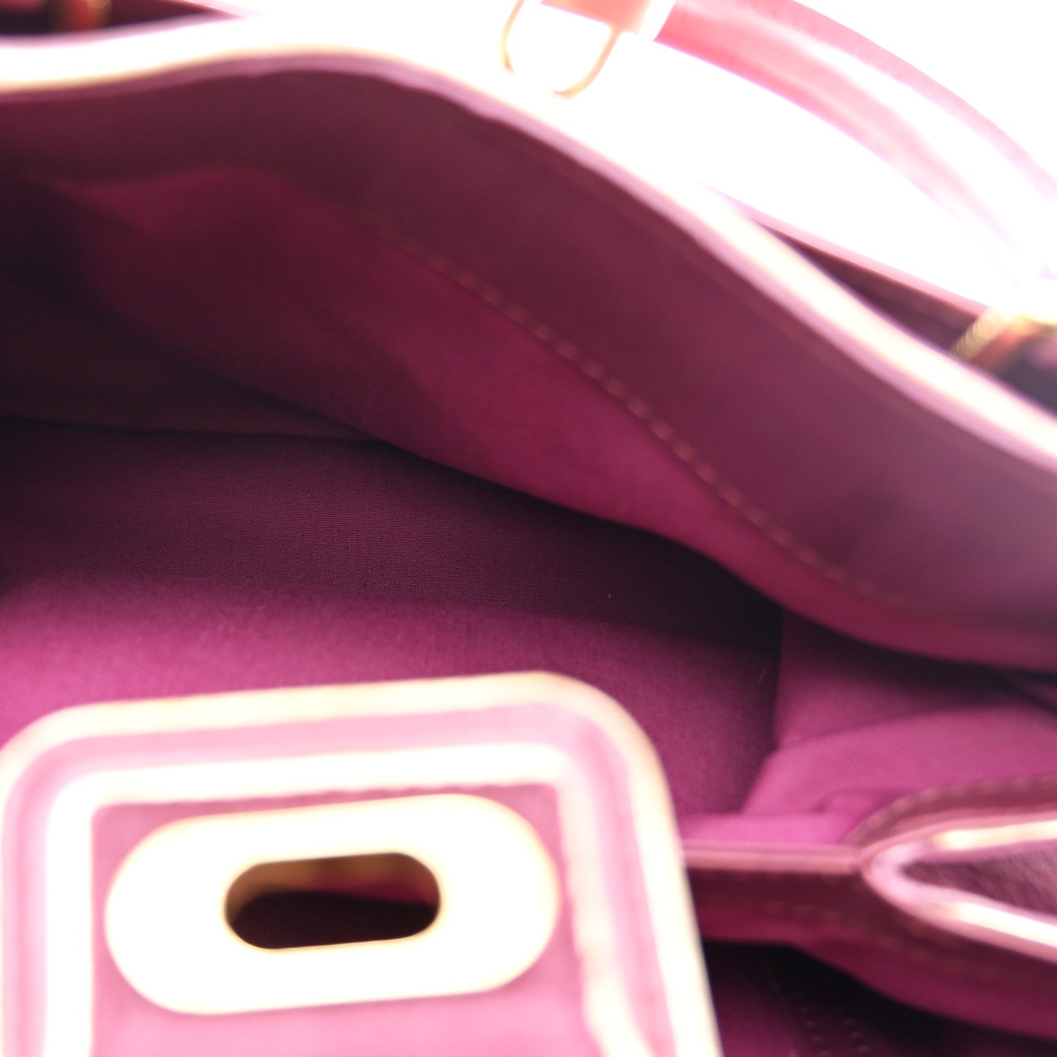 Louis Vuitton Monogram Denim Quilted Linda Fuchsia 5 of 12