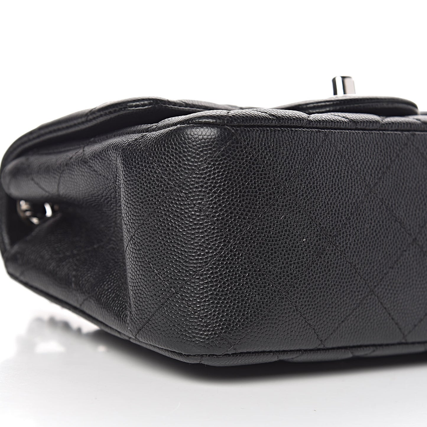 Caviar Quilted Mini Square Flap Black