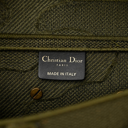 Christian Dior Canvas Embroidered Camouflage Saddle Bag Green 6 of 10