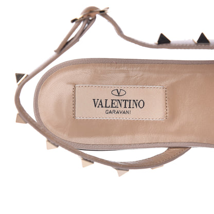 Valentino Garavani Nappa Rockstud Slingback Flats 37 Pastel Grey Poudre 7 of 9