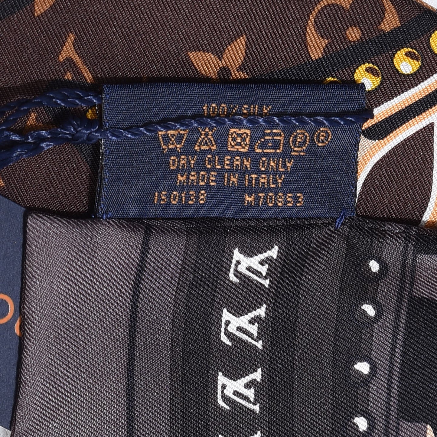 Silk Monogram LV World Bandeau Brown
