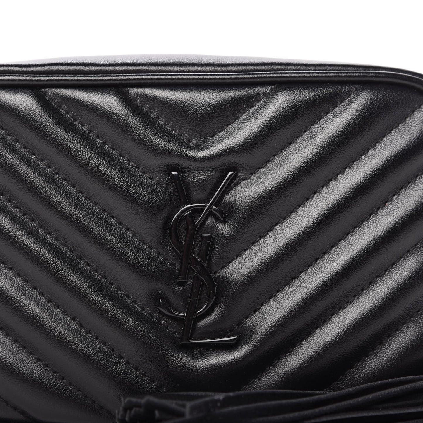Calfskin Matelasse Monogram Lou Belt Bag Black