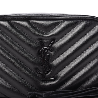 Saint Laurent Calfskin Matelasse Monogram Lou Belt Bag Black 10 of 11