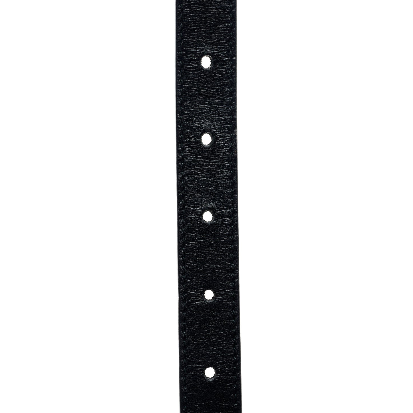 Calfskin Pearl Double G 20mm Belt 65 26 Black Cream