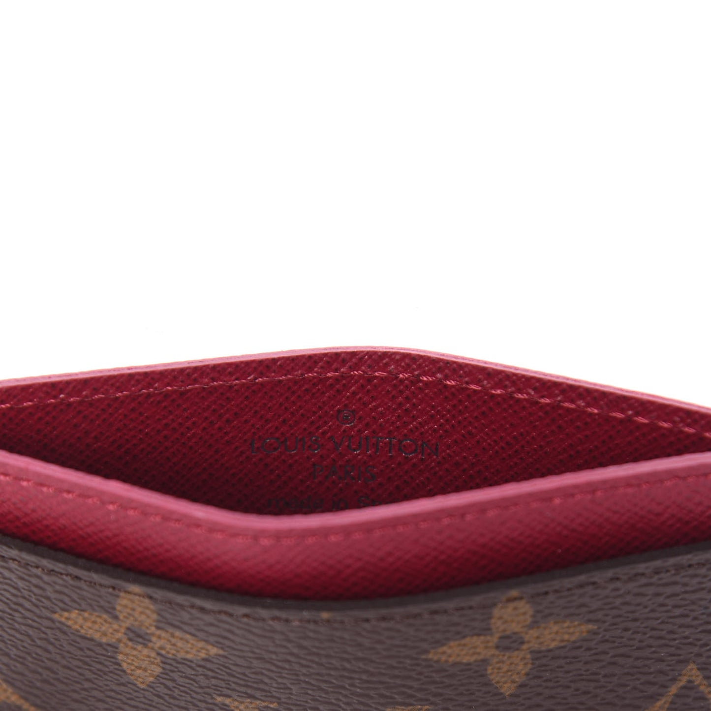 Monogram Card Holder Fuchsia