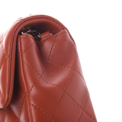 Chanel Lambskin Quilted Mini Rectangular Flap Brown 10 of 11