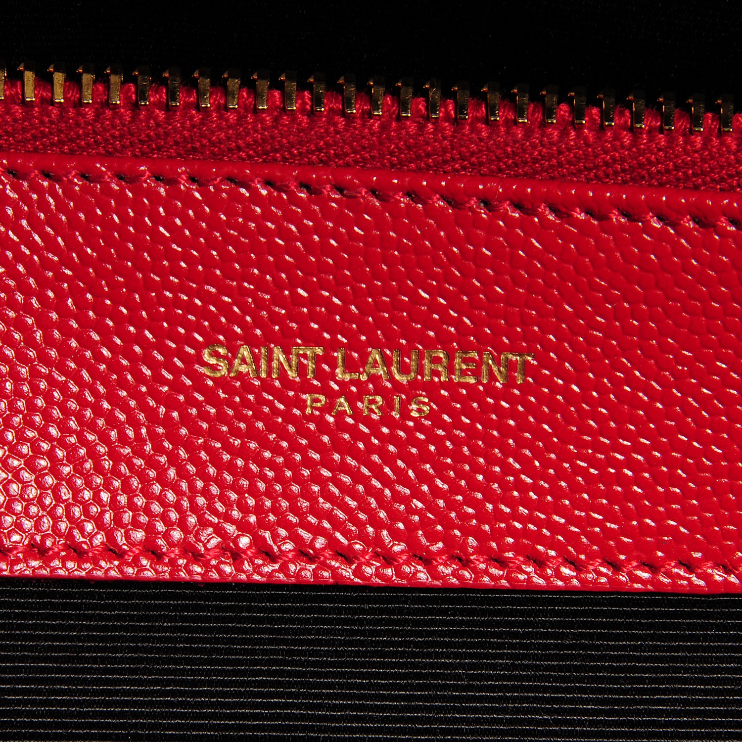 Saint Laurent Grain De Poudre Matelasse Chevron Monogramme Shopping Bag Lipstick 9 of 9