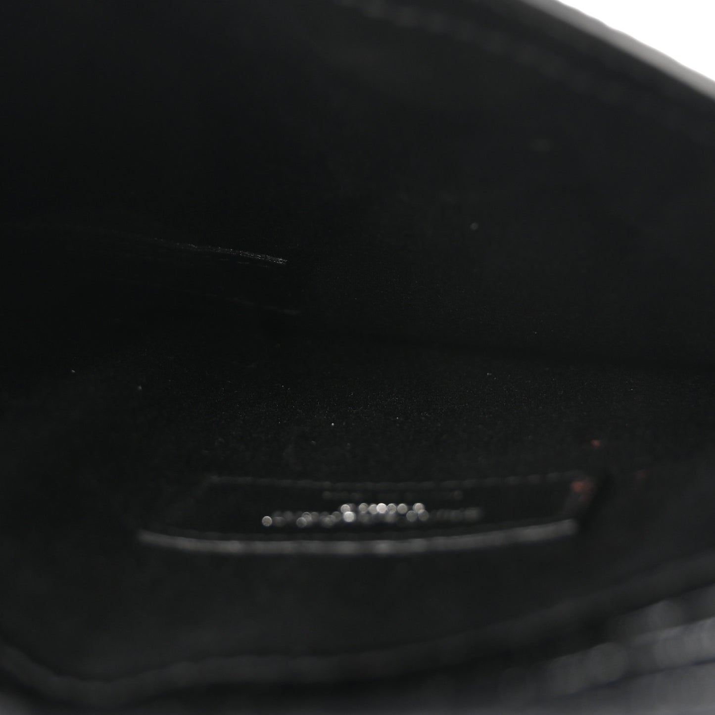 Calfskin Crocodile Embossed Monogram Small Uptown Pouch Black