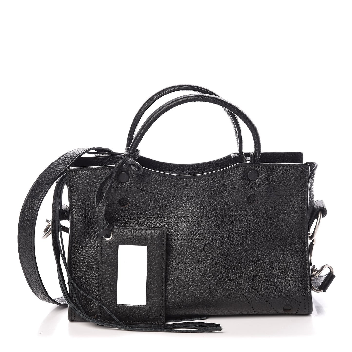 Veau Grana Perforated Blackout Hardware Nano City Black