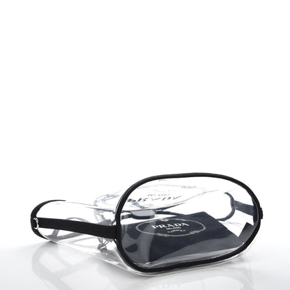 Prada Plexiglass Canapa Shopper Tote Black 5 of 8