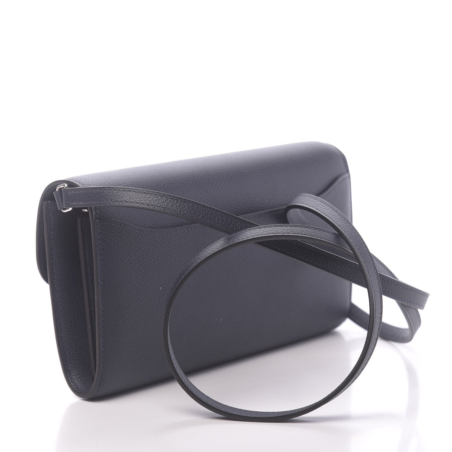 Hermes Evercolor Constance Wallet To Go Bleu Nuit 3 of 11