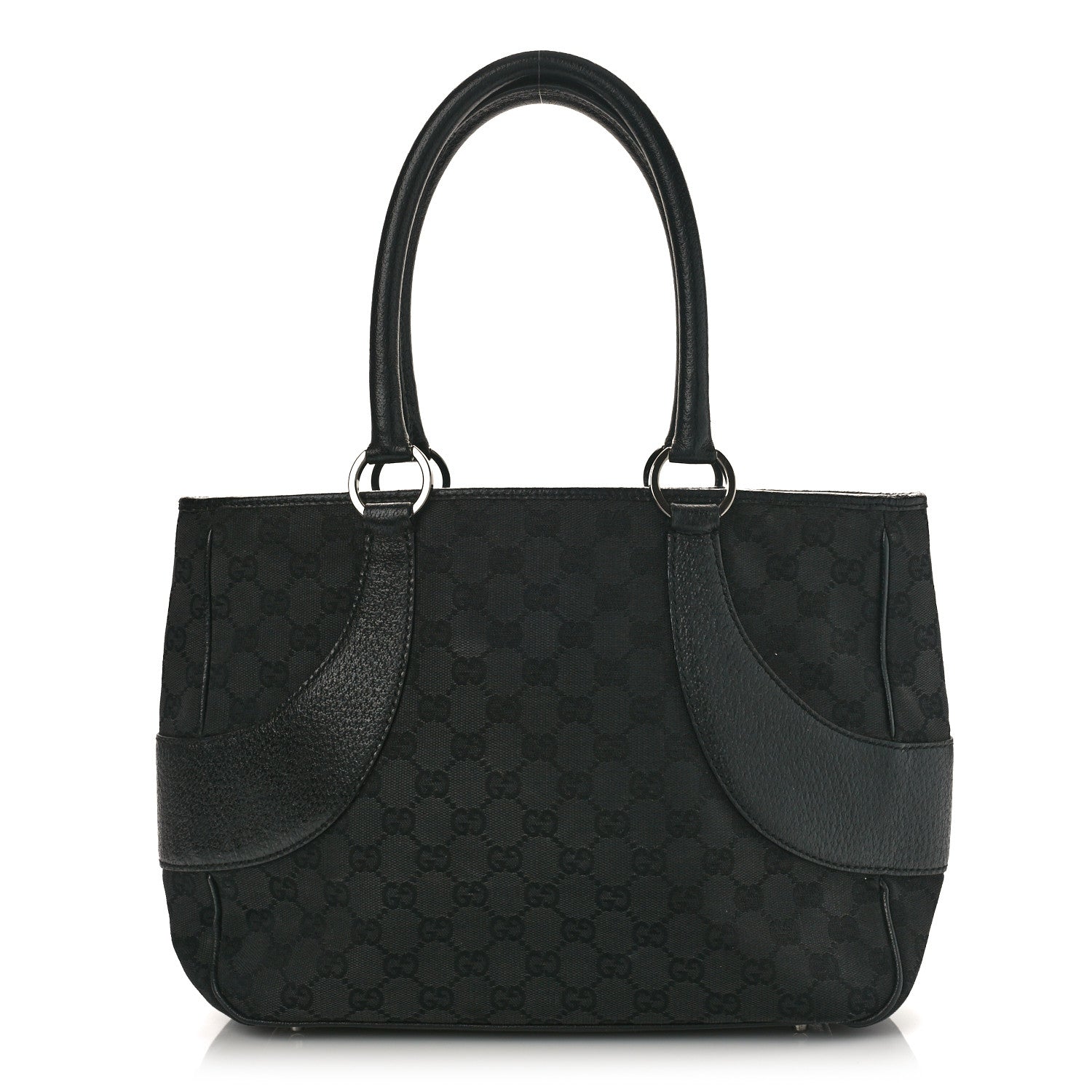 Gucci Monogram Shoulder Bag Black 1 of 11