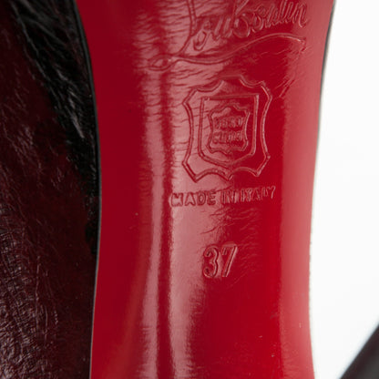 Christian Louboutin Eel Skin Altadama 140 Pumps 37 Red Vinaccia 7 of 9