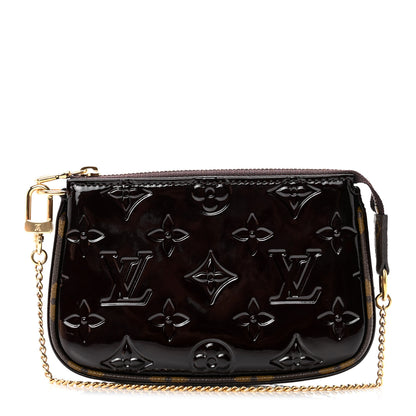 Louis Vuitton Vernis Monogram Mini Pochette Accessories Amarante 1 of 6