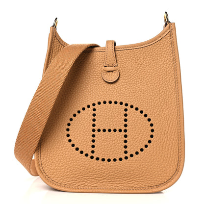 Hermes Taurillon Clemence Evelyne TPM Biscuit 1 of 9