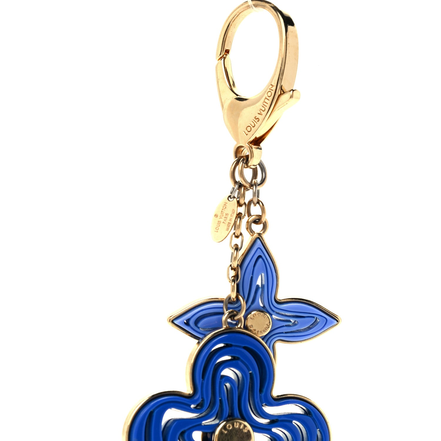 Louis Vuitton Resin Naif Bag Charm Blue 4 of 5