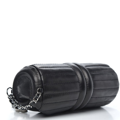 Chanel Lambskin Horizontal Quilt Pochette Black 4 of 10