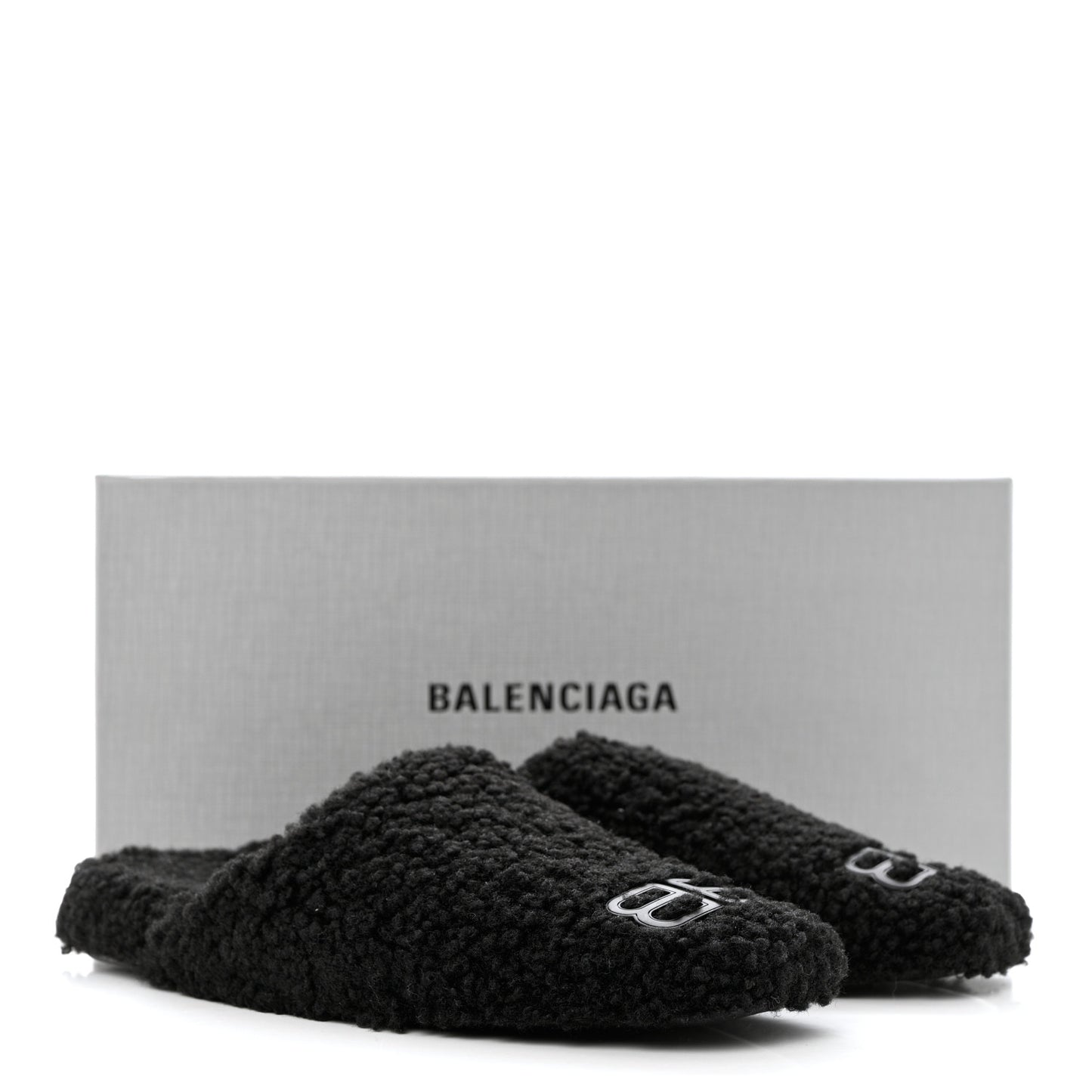 Faux Shearling Cosy BB Mules 37 Black