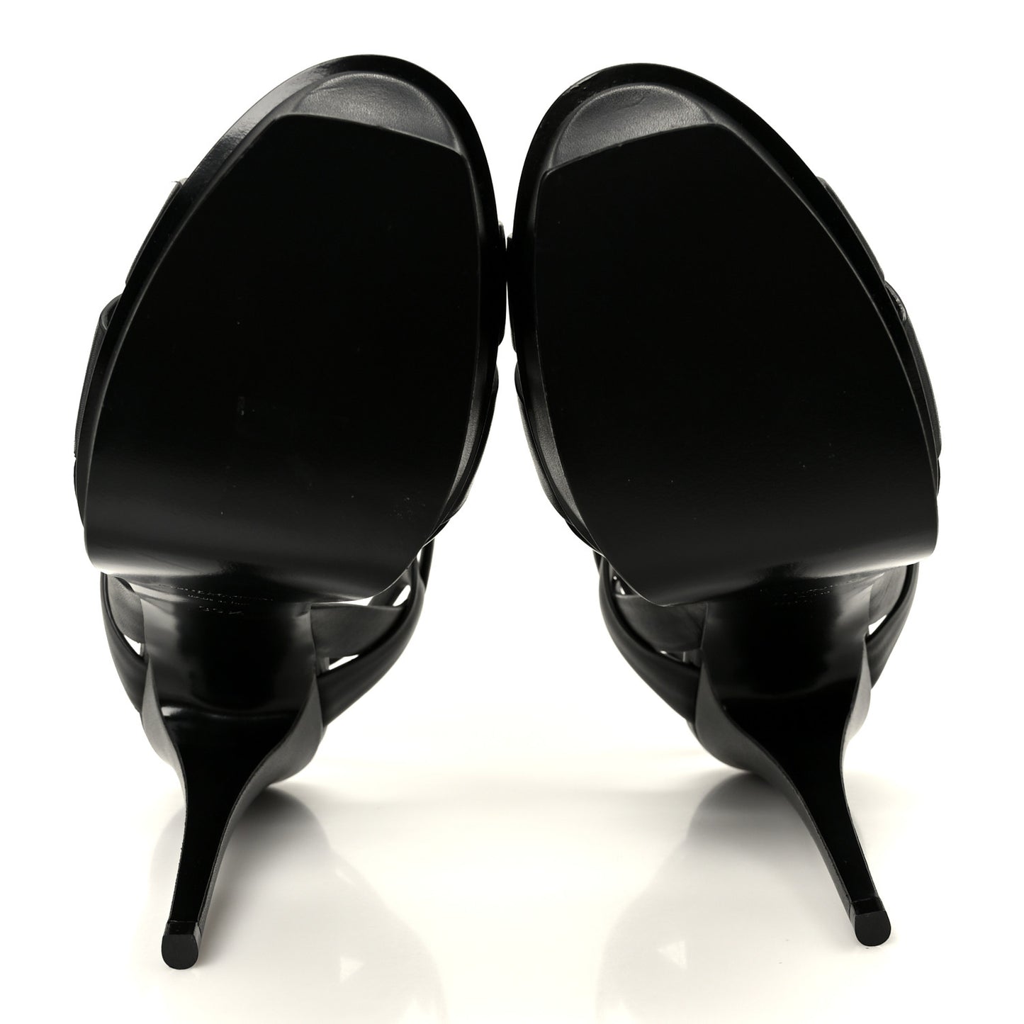 Calfskin Tribute 105 Platform Sandals 39.5 Black