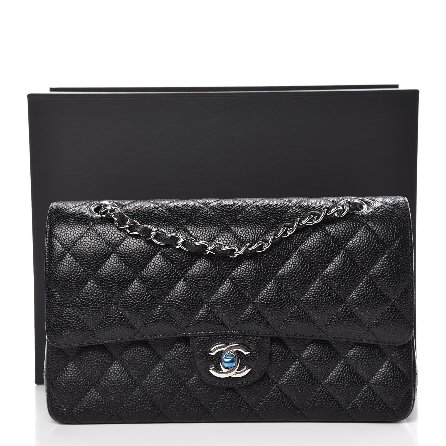 Chanel Caviar Quilted Medium Double Flap Black 9 of 9