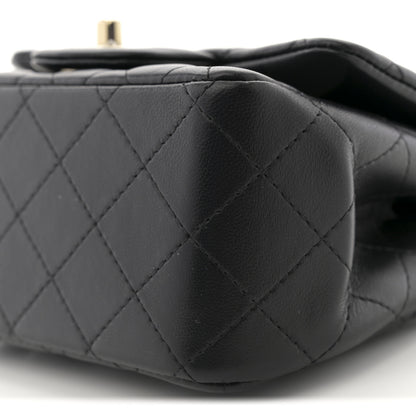 Chanel Lambskin Quilted Mini Square Flap Black 10 of 10