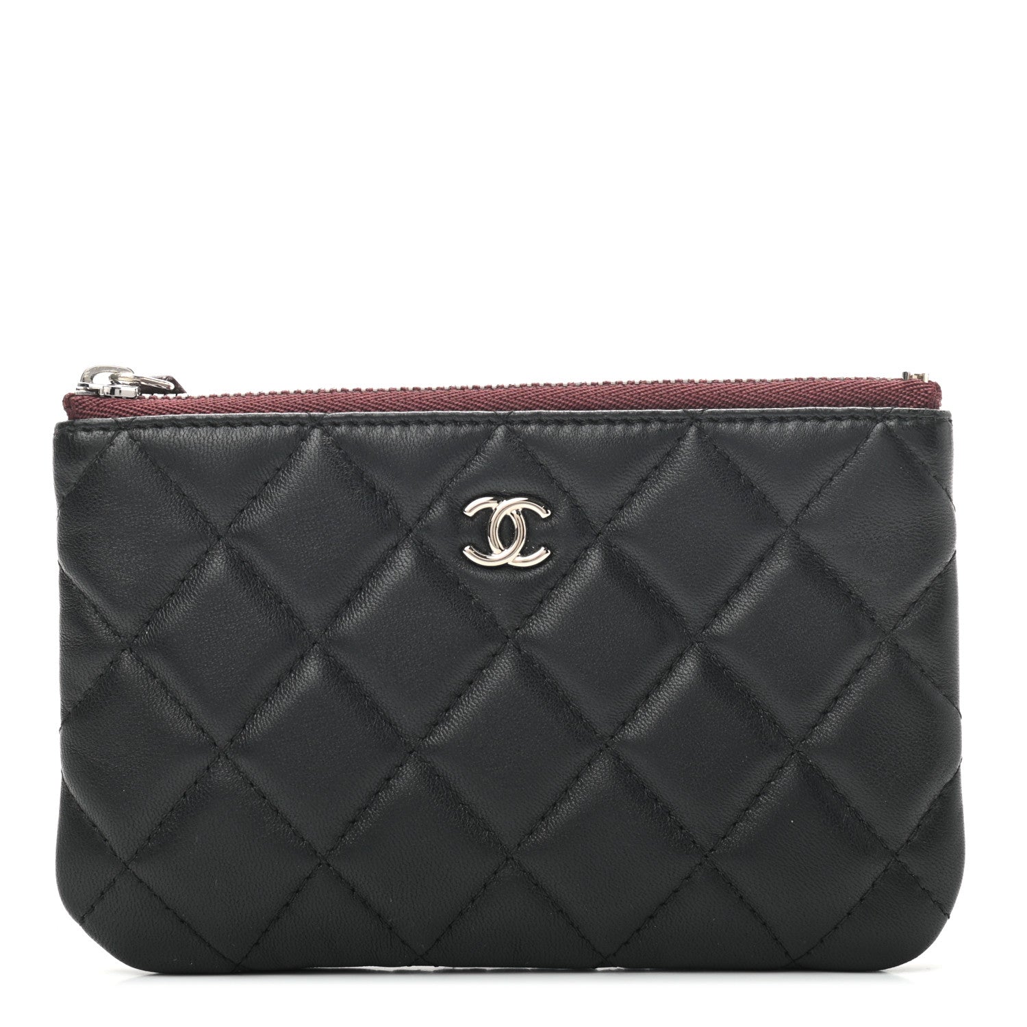 Chanel Lambskin Quilted Small Cosmetic Case Black 1 of 7