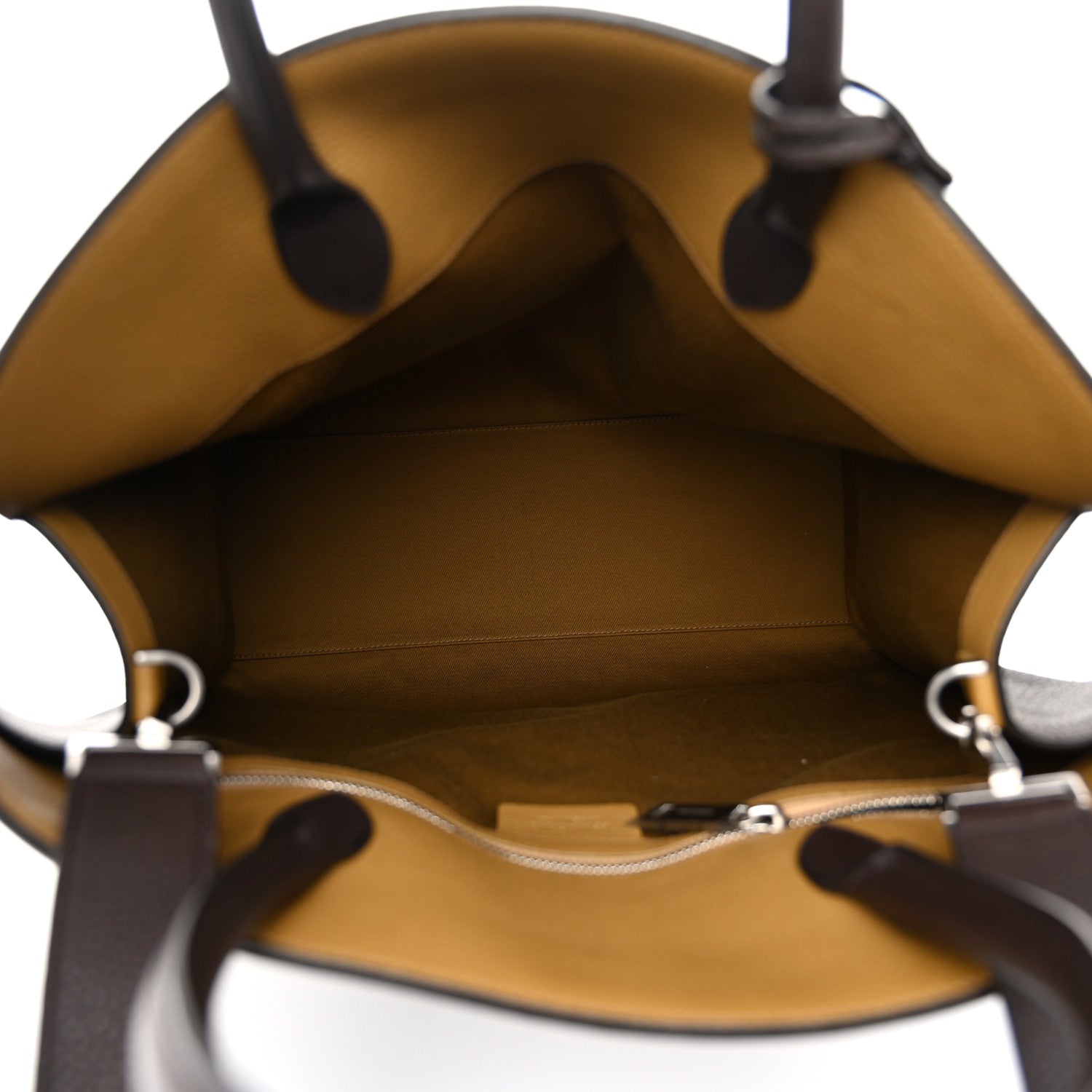 Salvatore Ferragamo Calfskin Hug Tote Bag Testa Di Moro 4 of 9
