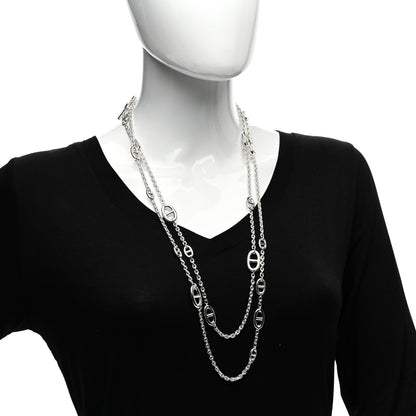 Hermes Sterling Silver Farandole Necklace 160 2 of 4