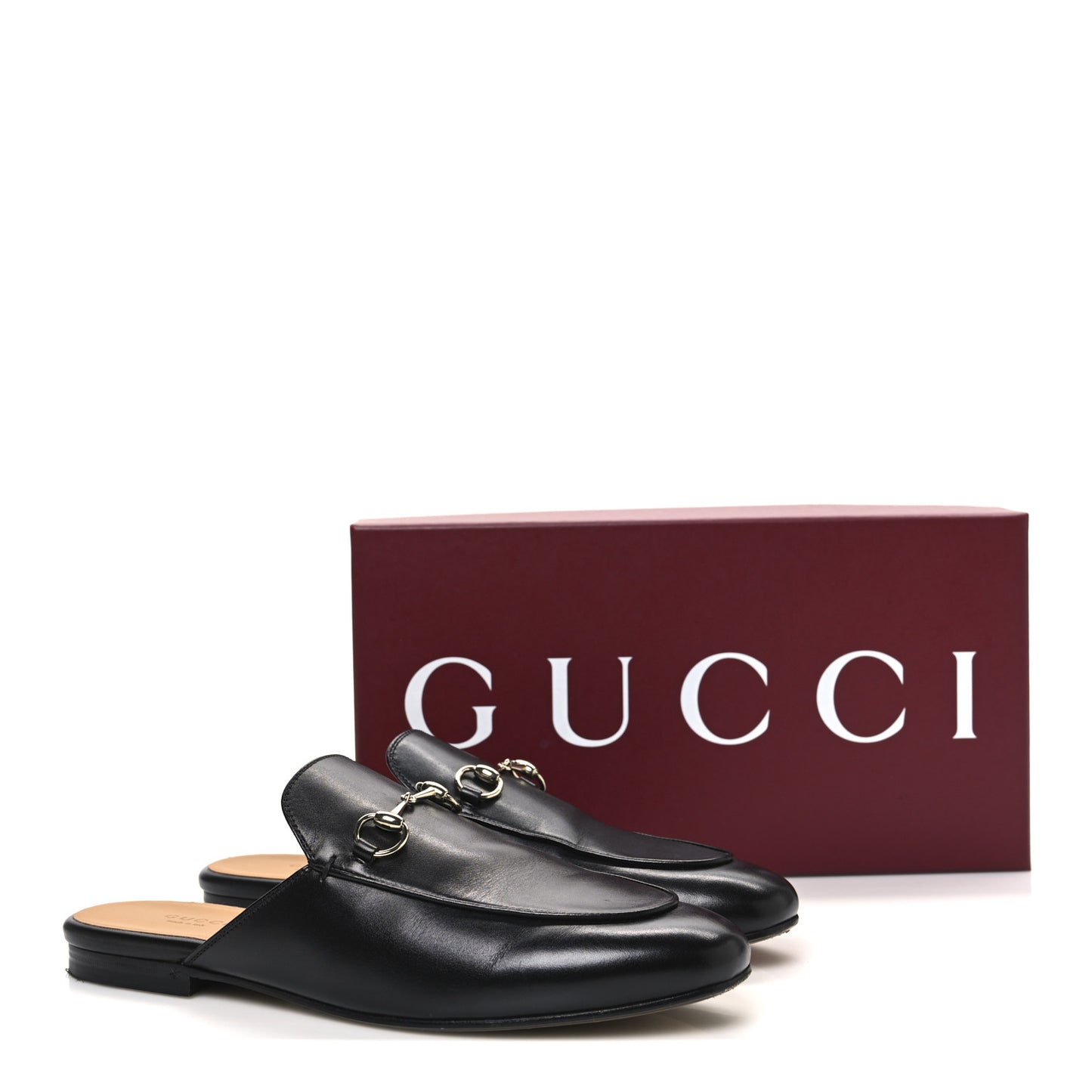 Calfskin Womens Princetown Slippers 40 Black