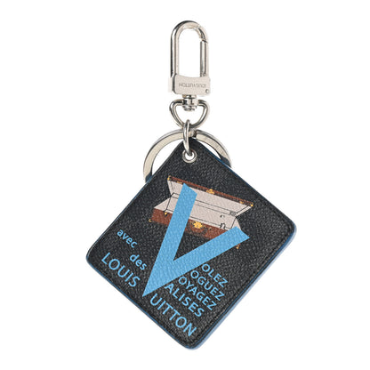 Louis Vuitton Damier Graphite Illustre V Key Holder Blue 1 of 3