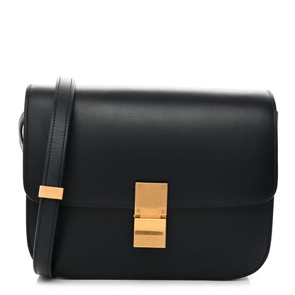 Celine Box Calfskin Medium Classic Box Flap Bag Navy 1 of 10