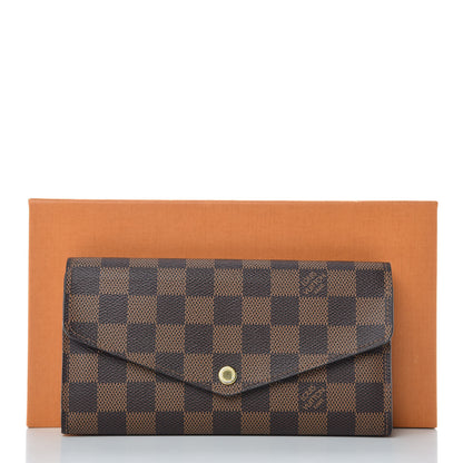 Louis Vuitton Damier Ebene Sarah Wallet NM 9 of 9