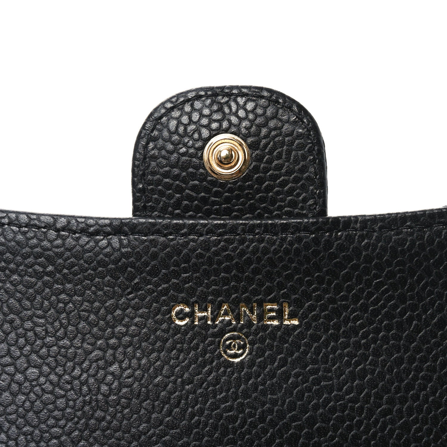 Chanel Caviar Quilted Large Gusset Flap Wallet Black 5 of 7