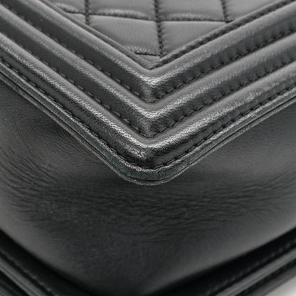 Chanel Lambskin Quilted New Medium Boy Flap Black 14 of 16
