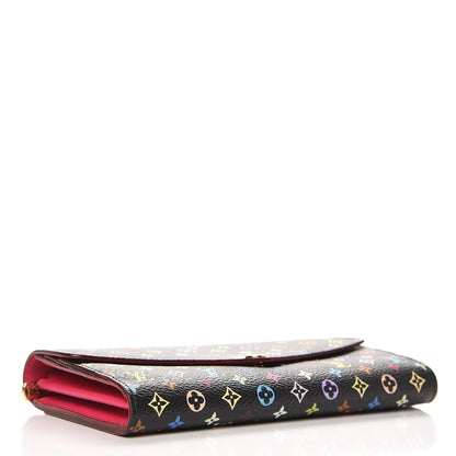 Louis Vuitton Monogram Multicolor Sarah Wallet NM Black Grenade 4 of 7