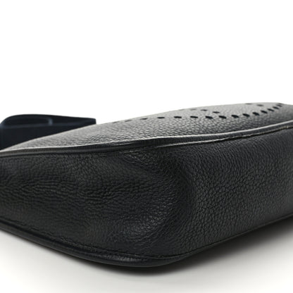 Hermes Taurillon Clemence Evelyne PM Black 7 of 9